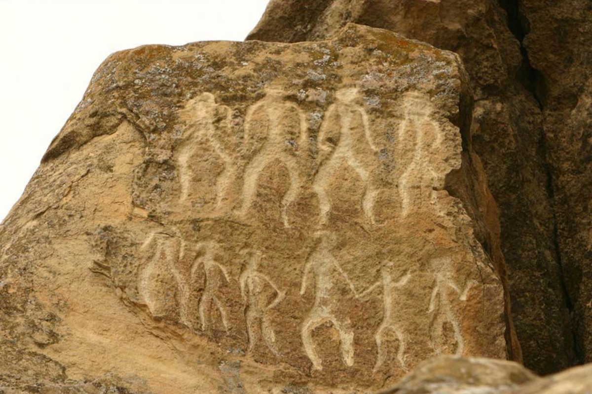Absheron Gobustan Archeological Part Ancient Place Rock Writings Azerbaijan Historical Places