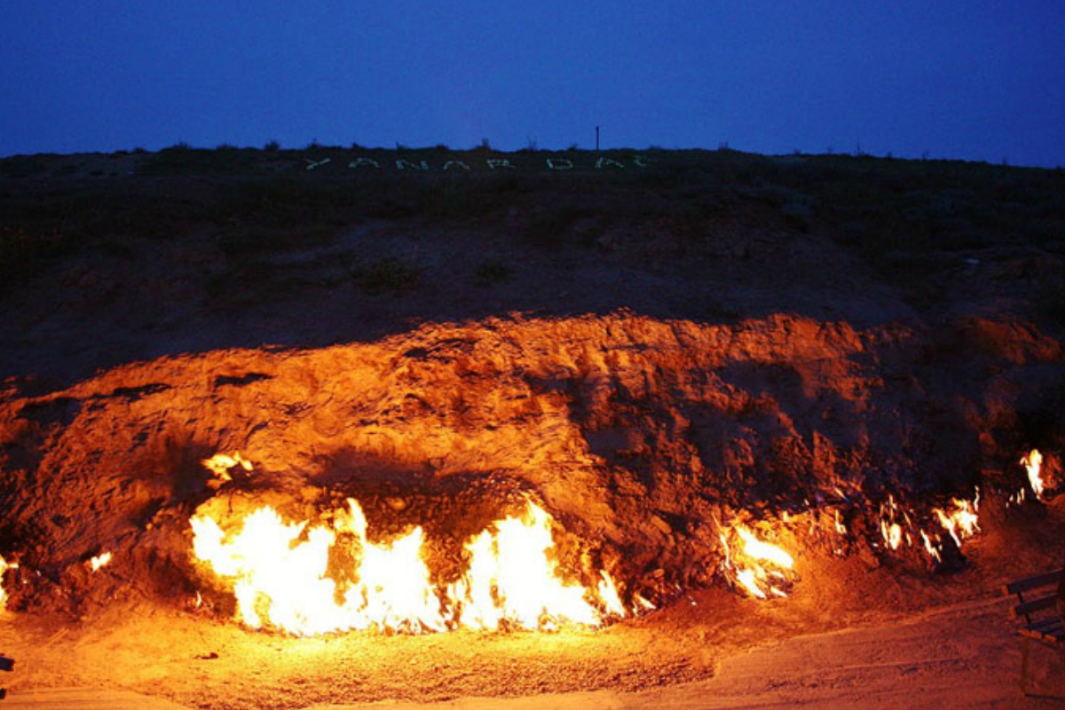 Azerbaijan Cultural Tours Baku Yanardagh Burning Mountain