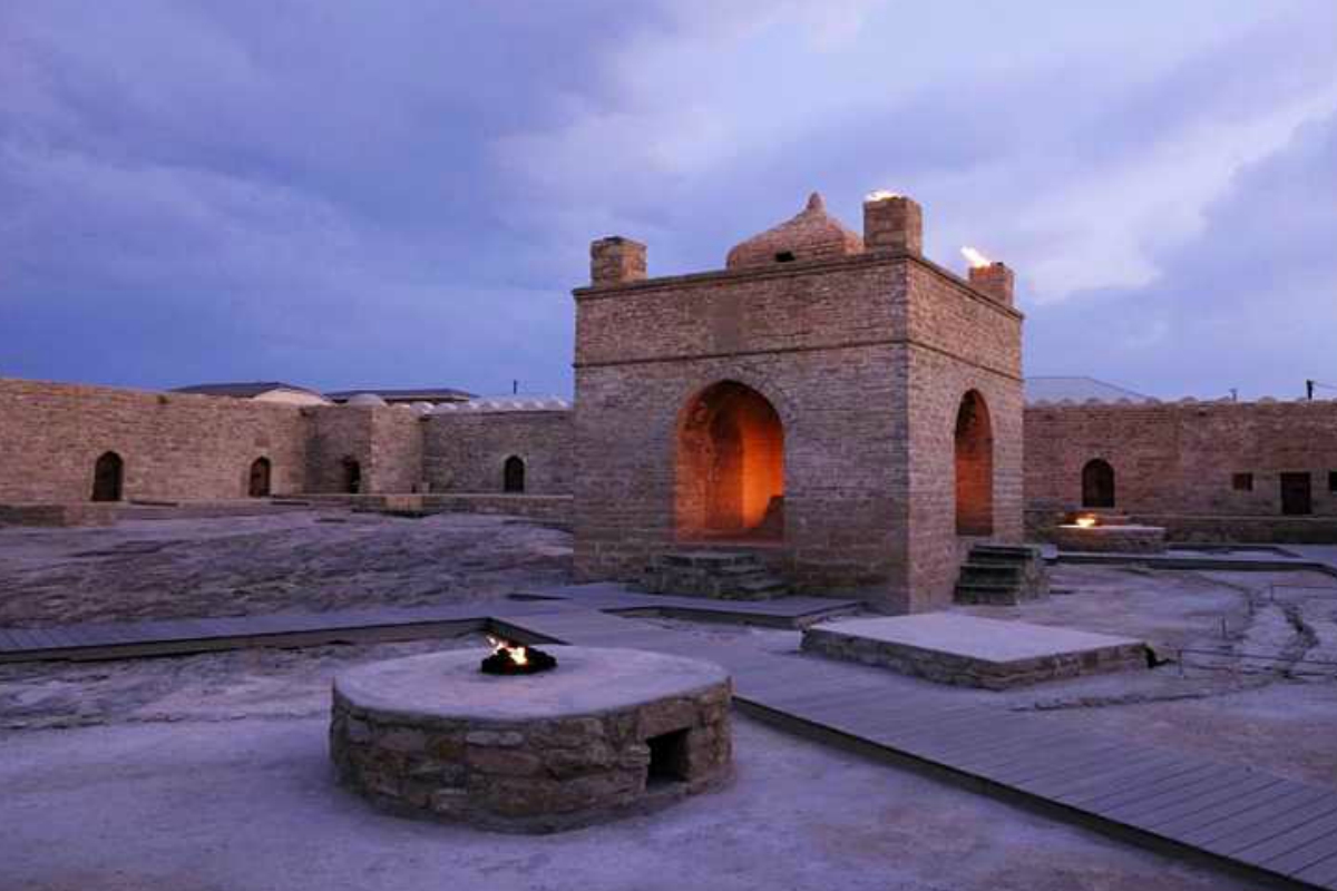 Baku Ateshgah Religious Center Zoroastrian Temple Fire Worshipers Azerbaijan history