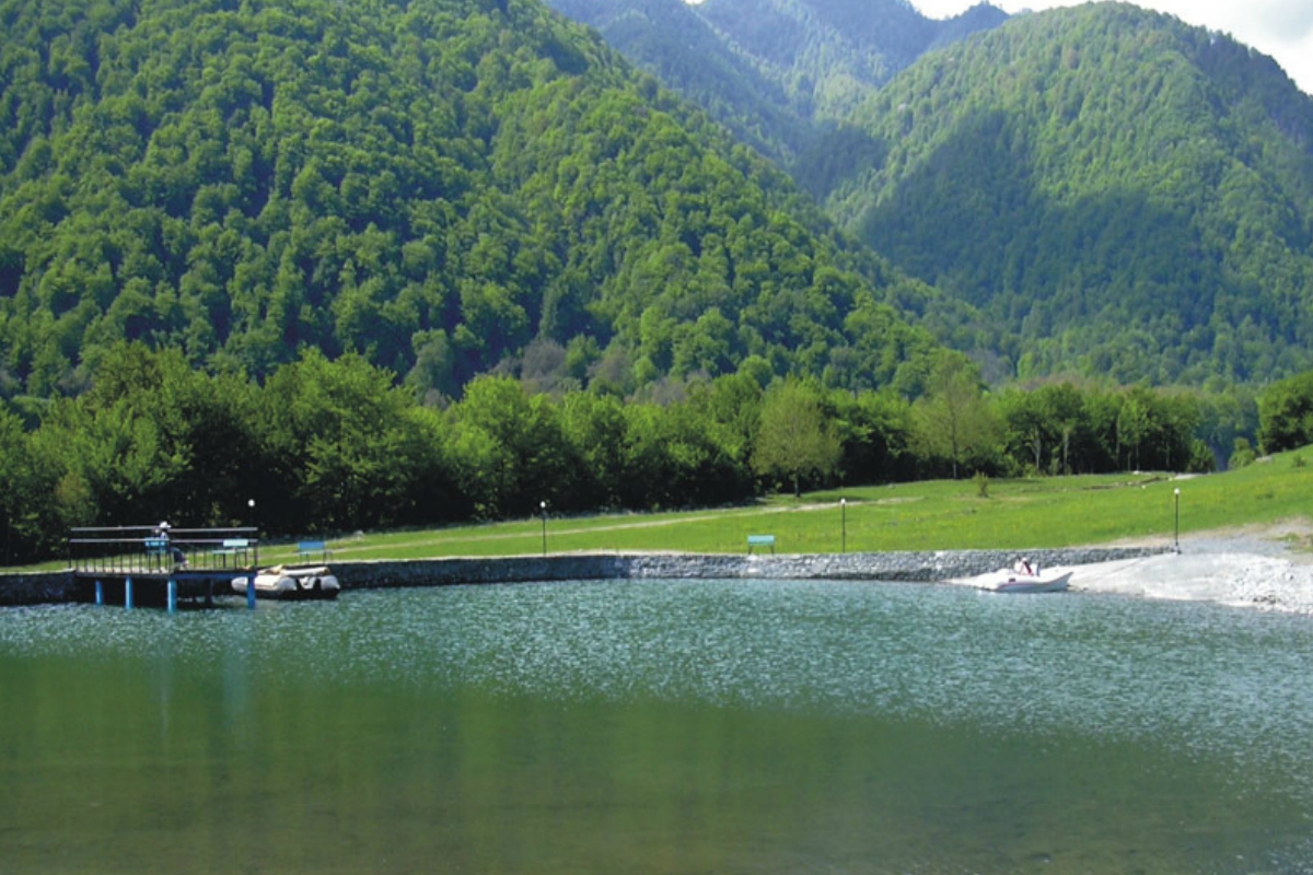 Gabala Nohurgol Lake Swimming Sailing Boat tour forest hunting Azerbaijan guide